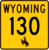 Wyoming Highway 130 işaretçisi