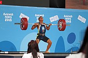 Deutsch: Gewichtheben bei den Olympischen Jugendspielen 2018; Tag 2, 10. Oktober 2018; Jungen 62 kg English: Weightlifting at the 2018 Summer Youth Olympics at 8 October 2018 – Boys' 62 kg