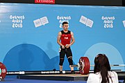 Deutsch: Gewichtheben bei den Olympischen Jugendspielen 2018; Tag 2, 10. Oktober 2018; Jungen 62 kg English: Weightlifting at the 2018 Summer Youth Olympics at 8 October 2018 – Boys' 62 kg