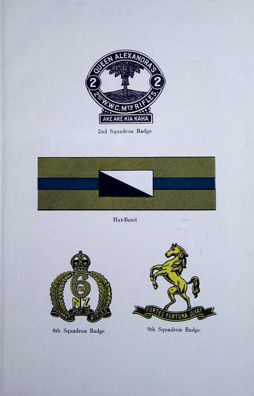 2nd Squadron Badge, Regiment Hat-Band, 6th Squadron Badge, 9th Squadron Badge