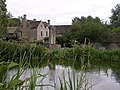 Memorial beside the pond, in 2003