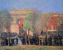 William Glackens (1870-1938), italský americký svátek, Washington Square, c.  1912