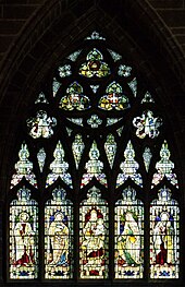 The east window of Chester Cathedral Window, Chester Cathedral,..JPG