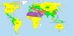 Map of the world in 2000 BC