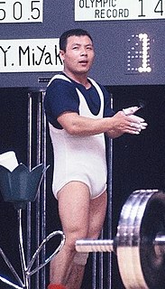 Yoshinobu Miyake Japanese weightlifter