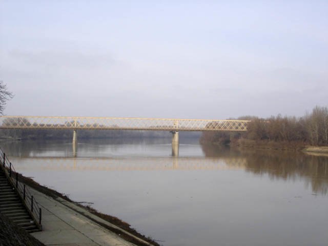 The bridge across Tisa River in Senta