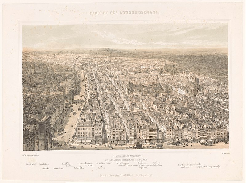 File:Zicht op het zesde arrondissement van Parijs 6e. Arrondissement (titel op object) Arrondissementen van Parijs (serietitel) Paris et ses Arrondissements (serietitel op object), RP-P-1913-658.jpg