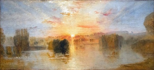 The Lake, Petworth, Sunset - William Turner - Tate Britain
