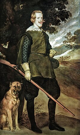 ベラスケスの工房『狩猟服姿のフェリペ4世』 (1630-1635年ごろ) ゴヤ美術館（英語版）、カストル (タルヌ県)