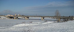 Мост Александра Невского и завод ЖБИ-1