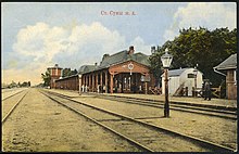 Железнодорожная станция, 1910