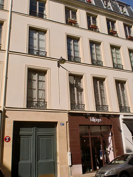 File:117 rue vieille du temple.JPG