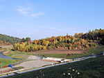 English: Wióry Dam Polski: Zapora Wióry