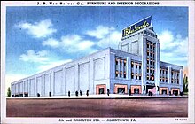 The J.B. Van Sciver Co. building at 10th and Hamilton Street, Allentown, Pennsylvania about 1940 1940 - J B Van Sciver Building.jpg