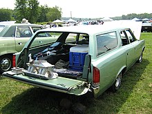 Two-way station wagon tailgate which hinges so it can open down or sideways 1973 AMC Matador wagon rr-Cecil'10.jpg