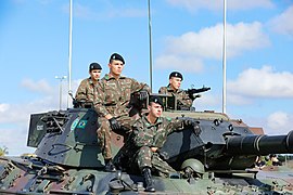 Garrison of a Leopard 1A5 tank of the Brazilian Army