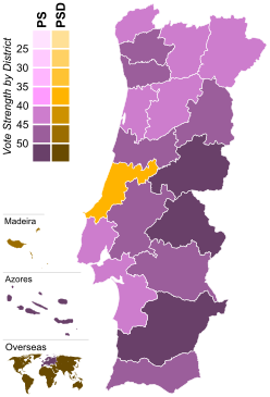 2005 Portuguese legislative election - Results.svg