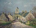 Maxime Maufra : La rue descendante à Locronan (1906, huile sur toile, musée des beaux-arts de Quimper)