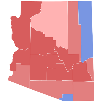 2010 United States Senate election in Arizona results map by county.svg