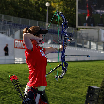 Finalist of compound bow world cup in Paris