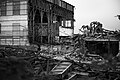 Deutsch: Abriss des ehemaligen Kraftwerkes Südzentrale in Wilhelmshaven. Das Bild zeigt die Situation am 13. August 2015. English: Demolition of the former power station Suedzentrale in Wilhelmshaven, Germany. The image documents the situation on August 13, 2015.