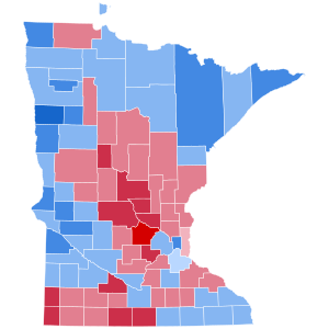 2016 United States House of Representatives Elections in Minnesota by county.svg