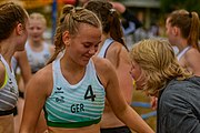 Deutsch: Beach Handball Champions Cup 2018 in Catania (ITA); Tag 2: 2. November – Frauen, Vorrundengruppe C: DHG Odense (DEN) - Beach Bazis Schleissheim (GER) 2:0 (18:12, 18:10) English: 2018 Beach Handball Champions Cup in Catania (ITA; Day 2: 2 November – Women's Preliminary Round Group C: DHG Odense (DENT) - Beach Bazis Schleissheim (GER) 1:2 (15:5, 7:12, 4:7)