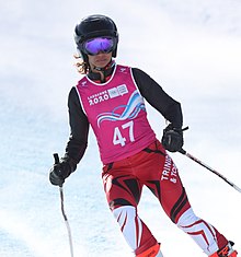 Abigail Vieira during the super-G competition 2020-01-10 Women's Super G (2020 Winter Youth Olympics) by Sandro Halank-566.jpg