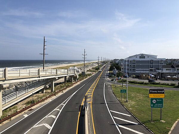 NJ Route 36 South in Sea Bright