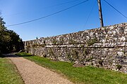 The wall at Battle Abbey.