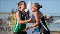 Deutsch: Beachhandball Weltmeisterschaften 2022; Tag 6: 26. Juli 2022 – Frauen, Finale, Spanien-Deutschland 0:2 (14:15, 20:22) English: 2022 Beach handball World Championships; Day 6: 26 July – Women Final – Spain-Germany 0:2 (14:15, 20:22)