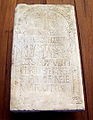 Epigrafe (sec. VII) / 7th century gravestone.