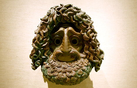 7303 - Piraeus Arch. Museum, Athens - Tragic mask - Photo by Giovanni Dall'Orto, Nov 14 2009.jpg