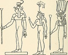 A guide to the third and fourth Egyptian rooms - predynastic antiquites, mummied birds and animals, portrait statues, figures of gods, tools, implements and weapons, scarabs, amulets, jewellery, and (14748081501).jpg