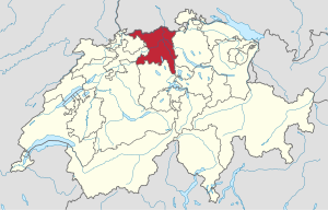 亚高州 Aargau地图