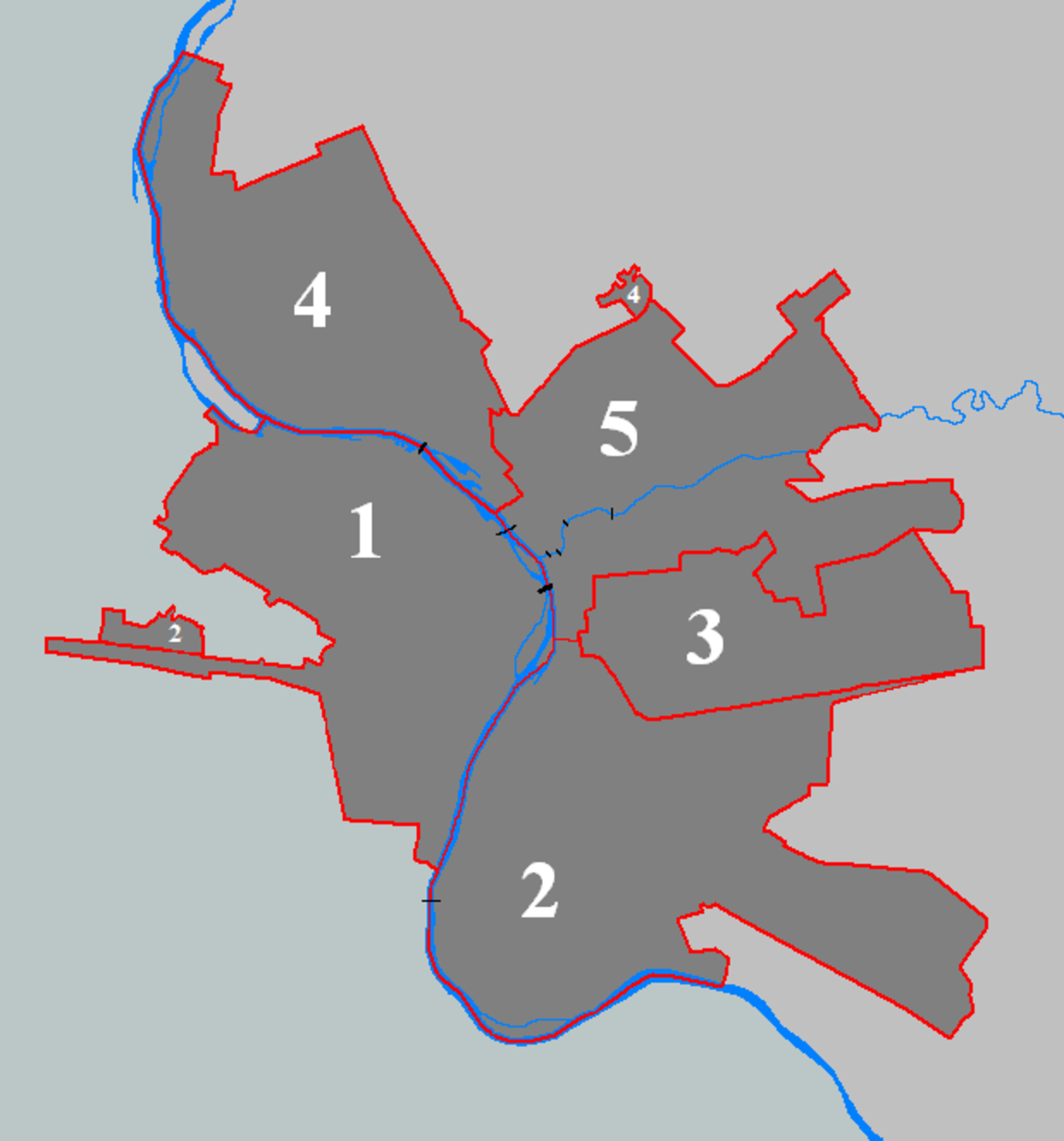 Административная карта омска