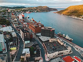 Zicht op Downtown St. John's