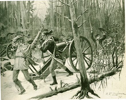 Illustration from Theodore Roosevelt's article on St. Clair's Defeat, featured in Harper's New Monthly Magazine, February 1896. Again and Again.jpg