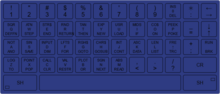 Miniatuur voor Bestand:Aircomp 16 (1982) first series keyboard layout.png