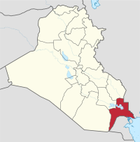 Vị trí của Tỉnh Basra