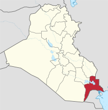 Al-Basrah in Iraq.svg