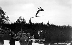 Alf Andersen um 1935 am Holmenkollen