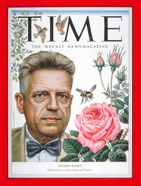 Alfred Kinsey on the cover of Time in 1953