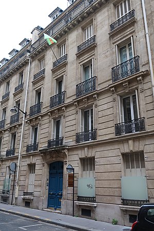 Ambassade du Turkménistan en France, 13 rue Picot, Paris 16e.jpg