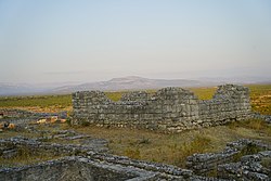 One of the seats of 14th-century magnate Paul Subic, in Bribir. Paul held the hereditary titles of the Ban of Croatia and Lord of Bosnia. Croatian historians sometimes refer to Paul as "the uncrowned king of Croatia". Ancient Varvaria - Breberium - Bribir 05.jpg