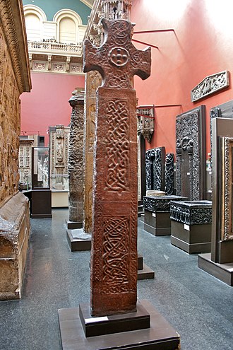 Replica of the Irton Cross in the Victoria and Albert museum Anglo-Saxon cross from Irton, Victoria and Albert Museum.jpg