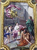 Anton Raphael Mengs, The Triumph of History over Time (Allegory of the Museum Clementinum), ceiling fresco in the Camera dei Papiri, Vatican Library