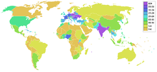 Arable land percent world.png