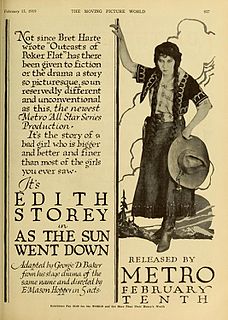 <i>As the Sun Went Down</i> 1919 film