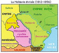 1812年のブカレスト条約により、プルト川以東のモルダヴィア公国領とオスマン領がロシアに併合された。さらに1829年のアドリアノープル条約でドナウ河口がロシア領となった。